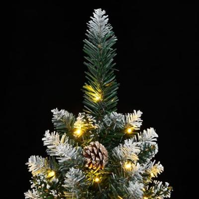 VidaXL Kunstkerstboom smal met 150 led's 120 cm