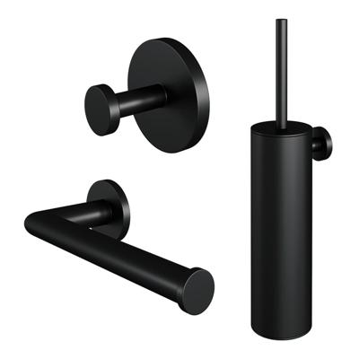 Toiletaccessoire Set Brauer Black 3-in-1 met PVD coating Mat Zwart Toiletaccessoire Set Brauer Black 3-in-1 met PVD coating Mat Zwart