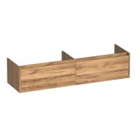 Brauer Embrace - Onderkast - 160 cm - met 2 Softclose Lades Greeploos en 2 Sifon Uitsparingen - Honey - thumbnail