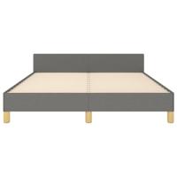 Bedframe zonder matras stof donkergrijs 140x200 cm - thumbnail