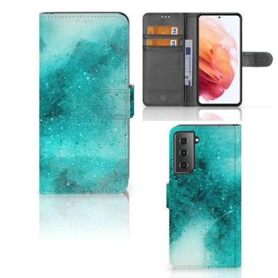 Hoesje Samsung Galaxy S21 Painting Blue Hoesje Samsung Galaxy S21 Painting Blue