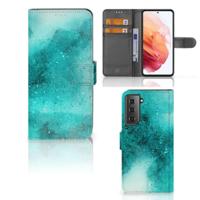 Hoesje Samsung Galaxy S21 Painting Blue - thumbnail