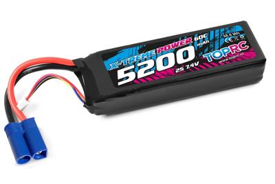 TRC Lipo 60c 7,4 volt 5200mah met EC5 stekker