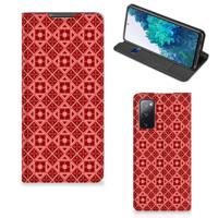 Samsung Galaxy S20 FE | Hoesje met Magneet | Batik Rood - thumbnail