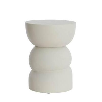 Light & Living Bijzettafel 'Azalio' 35cm, kleur Crème