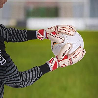 Stanno 480236 Ultimate Grip II - White-Red - 9.5 Stanno 480236 Ultimate Grip II - White-Red - 9.5