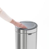 Brabantia touch bin afvalemmer 30 liter matt steel - thumbnail