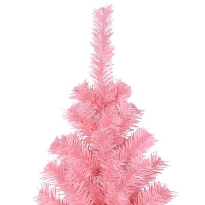 VidaXL Kunstkerstboom met standaard 240 cm pvc roze