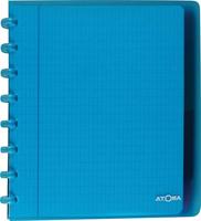 Atoma Trendy schrift, ft A5+, 120 bladzijden, commercieel geruit, met 6 tabbladen, in geassorteerde kleur - thumbnail