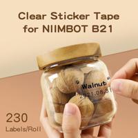 NIIMBOT A2G88318801 Etiketten (rol) 40 x 30 mm Transparant 230 stuk(s) Universele etiketten - thumbnail