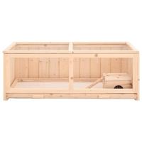 Hamsterkooi 104x52x38 cm massief vurenhout - thumbnail