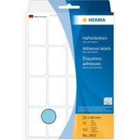 Etiket herma 2453 25x40mm blauw 512st - thumbnail