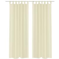 VidaXL Gordijn crème 140x245 cm (2 stuks) - thumbnail