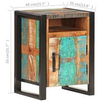 Nachtkastje 40x35x55 cm massief gerecycled hout - thumbnail