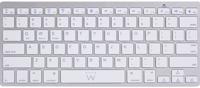Ewent EW3168 toetsenbord voor mobiel apparaat AZERTY Belgisch Zilver, Wit Bluetooth - thumbnail