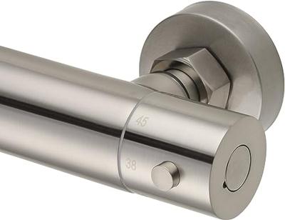 Saqu Essential douche thermostaatkraan solid steel