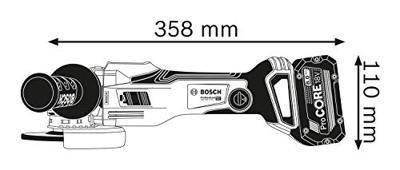Bosch Professional GWX 18V-15 SC Accu Haakse Slijper 125mm 18V BITURBO Basic Body in L-Boxx - 06019H6500 - thumbnail