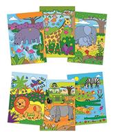 Galt waterkleurboek Safari junior 26 x 14 cm 2 delig - thumbnail