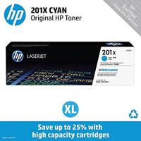 HP toner 201X, 2 300 pagina&apos;s, OEM CF401X, cyaan - thumbnail