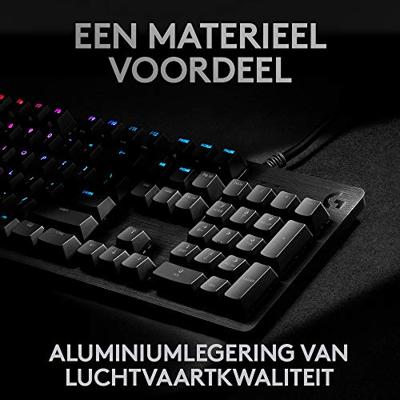 Logitech G512 CARBON LIGHTSYNC RGB Mechanical Gaming Keyboard gaming toetsenbord - thumbnail