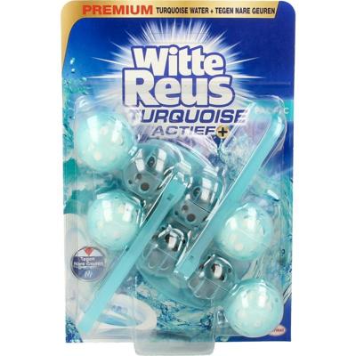 Witte Reus Toiletblok turquoise actief 2 Stuks