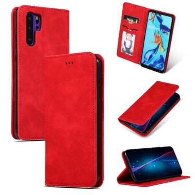 Retro huid voelen Business magnetische horizontale Flip lederen case voor Huawei P30 Pro (rood) Retro huid voelen Business magnetische horizontale Flip lederen case voor Huawei P30 Pro (rood)