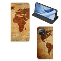 Xiaomi 11 Lite NE 5G | Mi 11 Lite | Book Cover | Wereldkaart - thumbnail
