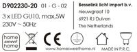 Home sweet home LED opbouwspot Gina 2 lichts ↔ 23,5 cm - wit - thumbnail