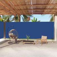 VidaXL Windscherm uittrekbaar 220x1000 cm blauw - thumbnail
