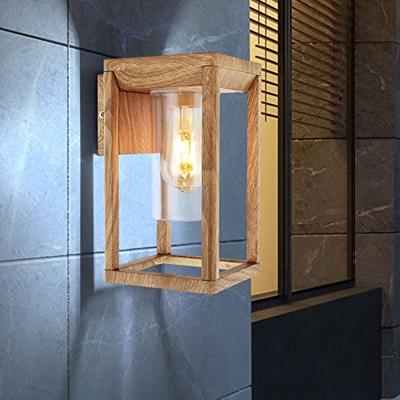 Globo Hout look muurlampCandela - 3135WW