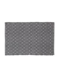 Badmat Sealskin Trellis 60x90 cm Katoen Zwart - thumbnail