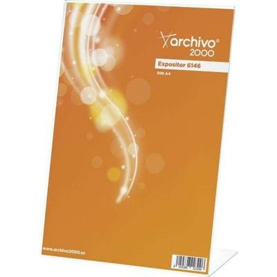 Toonbankdisplay Archivo 2000 Desktop Verticaal Transparant Din A4