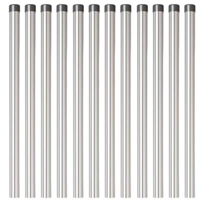 Hekpalen 12 pcs Zilver 50 cm Gegalvaniseerd staal Hekpalen 12 pcs Zilver 50 cm Gegalvaniseerd staal