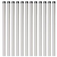 Hekpalen 12 pcs Zilver 70 cm Gegalvaniseerd staal - thumbnail
