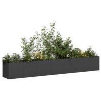 Plantenbak 280x40x40 cm koudgewalst staal zwart - thumbnail