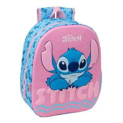 Schoolrugzak Lilo & Stitch Roze Licht Blauw 27 x 33 x 10 cm