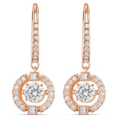 Swarovski 5504753 Oorbellen Sparkling Dance rosekleurig
