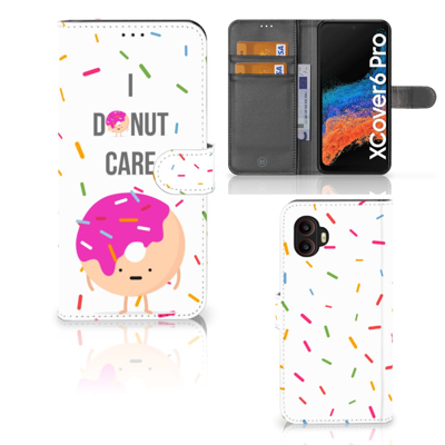 Samsung Galaxy Xcover 6 Pro | Book Cover | Donut Roze Samsung Galaxy Xcover 6 Pro | Book Cover | Donut Roze