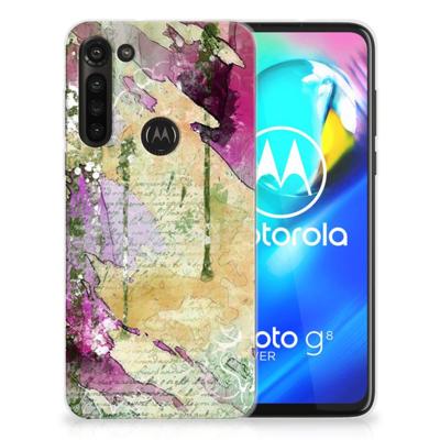 Smartphone hoesje Motorola Moto G8 Power Letter Painting Smartphone hoesje Motorola Moto G8 Power Letter Painting