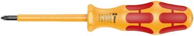 Wera 1065 i PZ VDE-geïsoleerde Kraftform Pozidriv schroevendraaier, PZ 1 x 80 mm - 05051611001