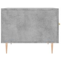 Salontafel 50x50x40 cm bewerkt hout betongrijs - thumbnail