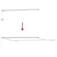 VidaXL Zijde frame wit 400 × 300 cm aluminium - thumbnail