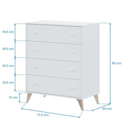 Ladekast Wit 95 x 77,5 x 40 cm