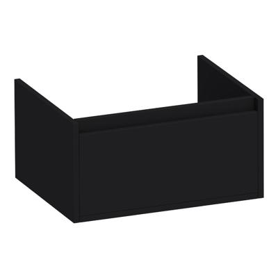 Brauer Hope - Onderkast - 60 cm - met 1 Softclose Lade Greeploos en 1 Sifon Uitsparing - Mat Zwart