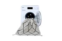 Wasbaar katoenen tapijt Mini Berbere Zwart & Wit - LORENA CANALS wit, bedrukt - thumbnail