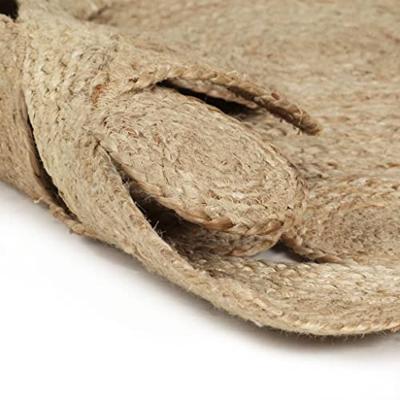 VidaXL Vloerkleed handgemaakt 150 cm gevlochten jute - thumbnail