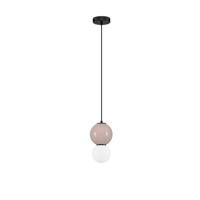 Lyora HanglampNoesis Ø 15cm mokka bruin met wit - 9009200 - thumbnail