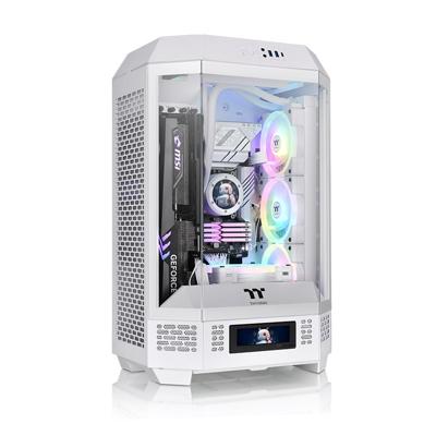 Thermaltake The Tower 300 Micro-tower Gaming-behuizing Wit 2 voorgeïnstalleerde ventilators, Zijvenster Thermaltake The Tower 300 Micro-tower Gaming-behuizing Wit 2 voorgeïnstalleerde ventilators, Zijvenster