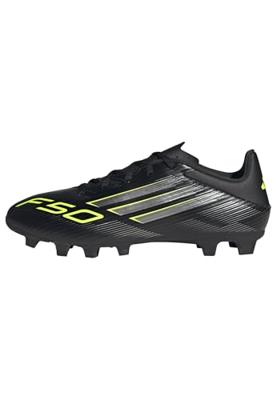 adidas F50 Club Gras / Kunstgras Voetbalschoenen (MG) Zwart Zilver Neongeel adidas F50 Club Gras / Kunstgras Voetbalschoenen (MG) Zwart Zilver Neongeel