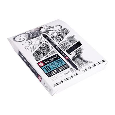 Sakura pigma micron black edition set en gratis etui, 10st